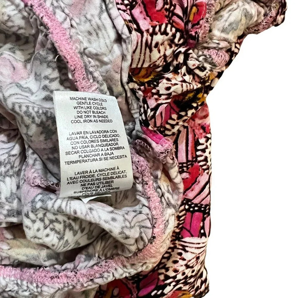 Vince Camuto Girls Outfit Set Size 8 Butterfly Wings Pattern Shorts Blouse Pink - Picture 7 of 7